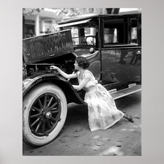 Eleganter Auto-Mechanismus Poster (Vorne)