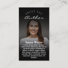 Eleganter Autor Meet & Greet Promo Vertikal Visitenkarte