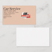 Eleganter Autovermietungsservice oder Uber-Fahrer  Visitenkarte (Vorne/Hinten)