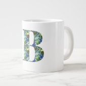 Eleganter B Alphabet Design Cup Jumbo-Tasse (Vorderseite Rechts)