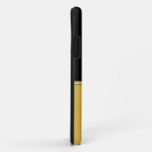 Eleganter "B" Monogramm Personalisierter Name Schw Case-Mate iPhone Hülle (Hinten/Rechts)