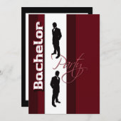 Eleganter "Bachelor-Party" - offizieller Tag Einladung (Vorne/Hinten)