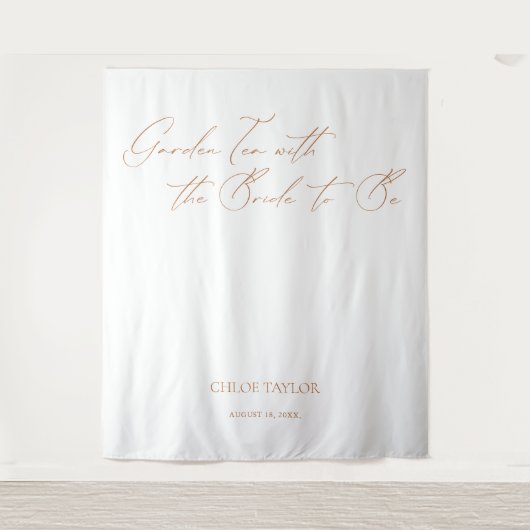 Eleganter Backdrops-Banner für Minimalistische Bra Wandteppich (Vorderseite)