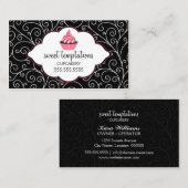 Eleganter Bäckerei-kleiner Kuchen Visitenkarte (Vorne/Hinten)