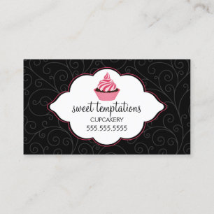 Eleganter Bäckerei-kleiner Kuchen Visitenkarte