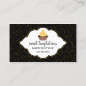 Eleganter Bäckerei-kleiner Kuchen Visitenkarte (Vorderseite)