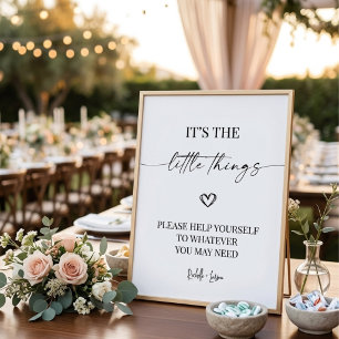 Eleganter Badezimmerkorb für Hochzeitsschild zur H Poster