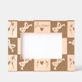 Eleganter Ballerina Dancer mit Namen Geätzte Rahmen (Vorderseite)