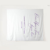 Eleganter Banner für Minimalistische Hochzeiten Wandteppich (Vorderseite (Horizontal))