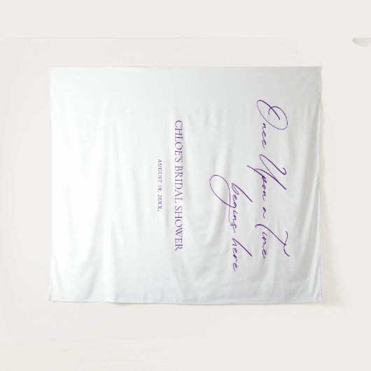 Eleganter Banner für Minimalistische Hochzeiten Wandteppich (Vorderseite (Horizontal))