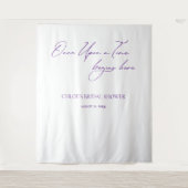 Eleganter Banner für Minimalistische Hochzeiten Wandteppich (Vorderseite)