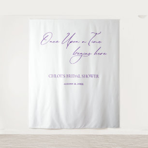 Eleganter Banner für Minimalistische Hochzeiten Wandteppich