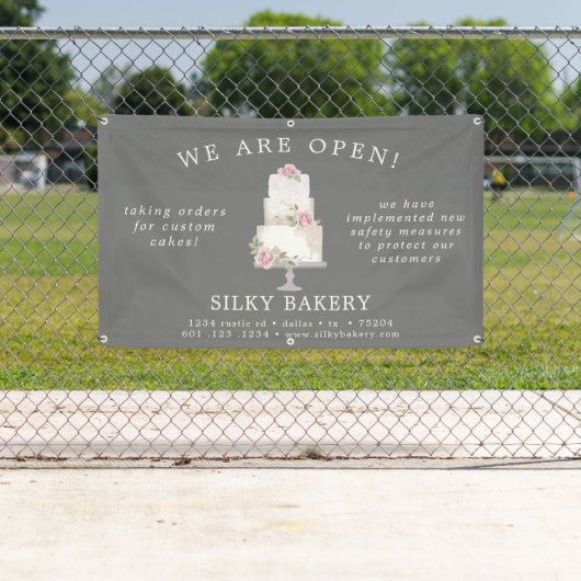 Eleganter Banner im Drei-Stufen-Cake-Store (Insitu)