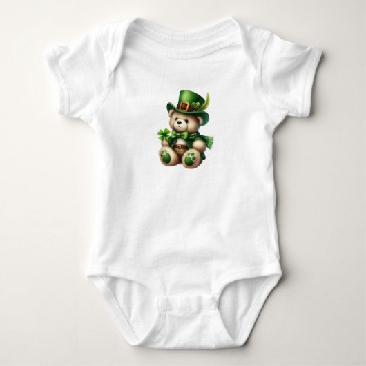 Eleganter Bär Baby Strampler (Vorderseite)