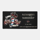 Eleganter Barber Pole personalisieren Schreibtisch Schreibtischunterlage (Vorderseite)