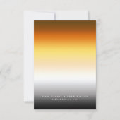 Eleganter Bärenpride Hochzeit Einladung (Rückseite)