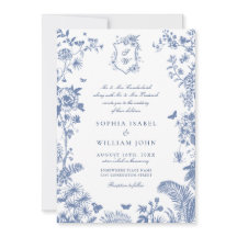 Eleganter Barock Blue French Garden Hochzeit der B