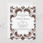 Eleganter Barockbrunch & Bubbly Einladung (Vorderseite)