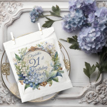 Eleganter barocker Blumenrahmen 21. Geburtstag Par