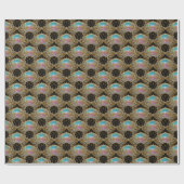 Eleganter Barocker Schauer Geschenkpapier (Flach)