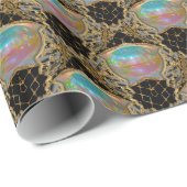 Eleganter Barocker Schauer Geschenkpapier (Rolleneckpunkt)