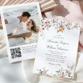 Eleganter Barockgarten Hochzeit der Blumen Einladung