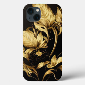 Eleganter Barockklassefall Schwarz & Gold Case-Mate iPhone Hülle