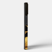 Eleganter Barockklassefall Schwarz & Gold Case-Mate iPhone Hülle (Rückseite / Rechts)