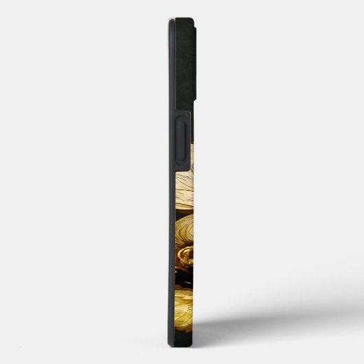 Eleganter Barockklassefall Schwarz & Gold Case-Mate iPhone Hülle (Rückseite / Rechts)