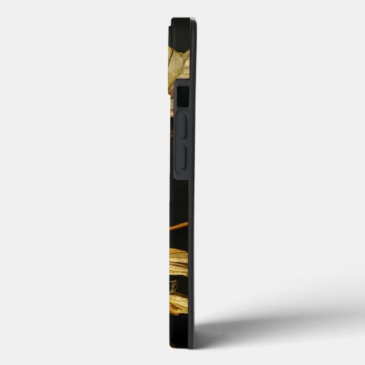 Eleganter Barockklassefall Schwarz & Gold Case-Mate iPhone Hülle (Rückseite / Links)