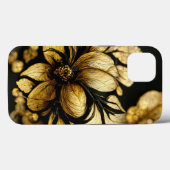 Eleganter Barockklassefall Schwarz & Gold Case-Mate iPhone Hülle (Rückseite (Horizontal))
