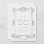 Eleganter Barockstil Einladung (Vorderseite)