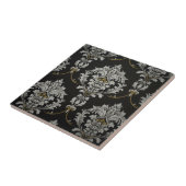 Eleganter Baroque Damask Fliese (Seite)