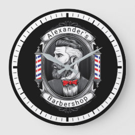 Eleganter Barting Man Thin Frame Große Wanduhr