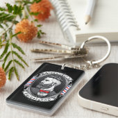 Eleganter Bartter personalize Schlüsselanhänger (Vorderseite rechts)