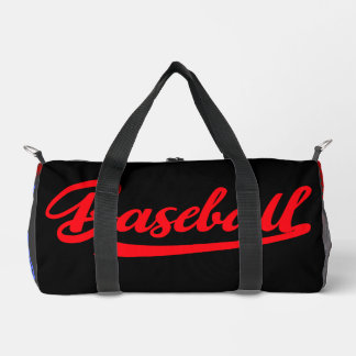 Eleganter Baseball Modern Schwarz rot und lila Duffle Bag