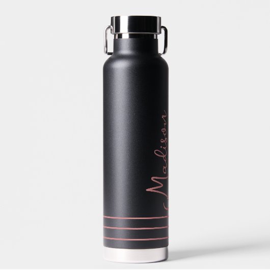 Eleganter Baseball-Personalisierter Skriptname Trinkflasche (Vorne)