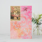 ELEGANTER BASKET,KIKEN,BLUME UND OSTEREIER BRIEFPAPIER (Stehend Vorderseite)