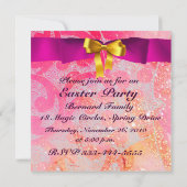 ELEGANTER BASKET,KIKEN,BLUME UND OSTEREIER EINLADUNG (Rückseite)