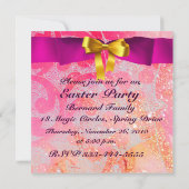 ELEGANTER BASKET,KIKEN,BLUME UND OSTEREIER EINLADUNG (Rückseite)