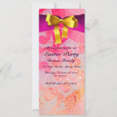 ELEGANTER BASKET,KIKEN,BLUME UND OSTEREIER EINLADUNG (Rückseite)