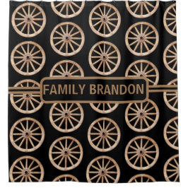 Eleganter Bauernhof Rustikaler Name der alten Mode Duschvorhang