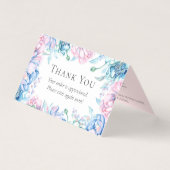 Eleganter Bauernhof Wasserfarbenflora Dankeschön K (Vorderseite)