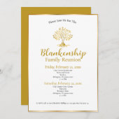 Eleganter Baum: 2-tägige Wiedersehen-Einladung Einladung (Vorne/Hinten)