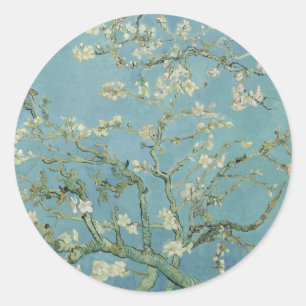 Eleganter Baum "Almond Blossom" Runder Aufkleber