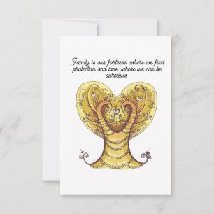 eleganter Baum Dankeskarte