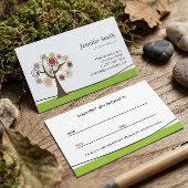 Eleganter Baum des Lebenssymbols - Ernennung Terminkarte