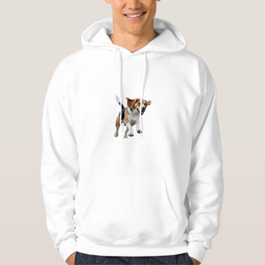 Eleganter Beagle Hoodie (Vorderseite)