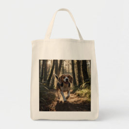Eleganter Beagle Lebensmittelgeschäft Tasche