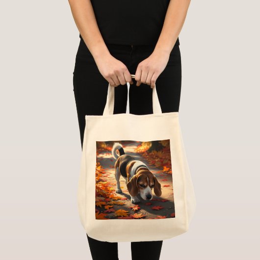 Eleganter Beagle Lebensmittelgeschäft Tasche (Vorderseite (Produkt))